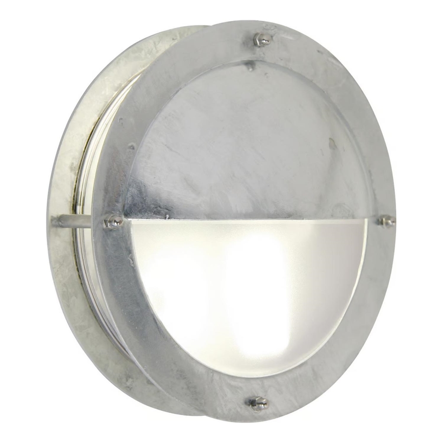 Nordlux - Vägglampa för utomhusbruk MALTA 1xE27/60W/230V IP54 silver