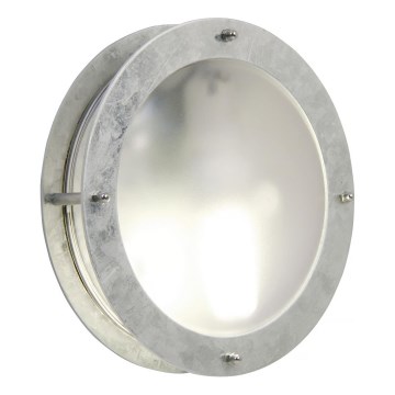 Nordlux - Vägglampa för utomhusbruk MALTA 1xE27/60W/230V silver