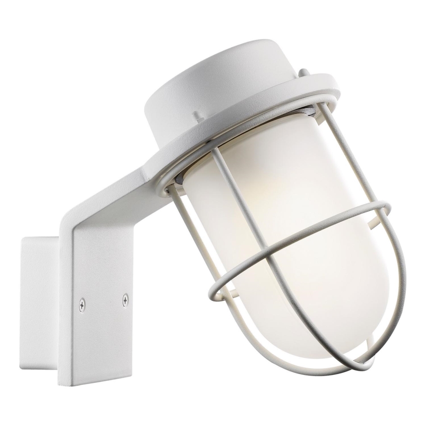 Nordlux - Vägglampa för utomhusbruk MARINA 1xE27/60W/230V IP44 vit