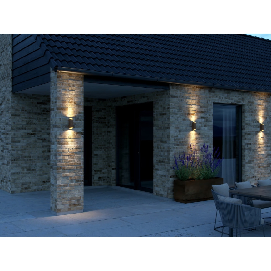 Nordlux - Vägglampa för utomhusbruk NIKO 2xGU10/35W/230V IP54