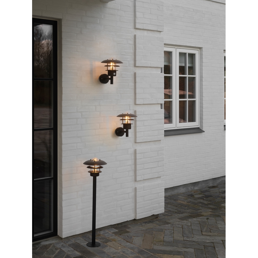 Nordlux - Vägglampa för utomhusbruk NOIR 1xE27/60W/230V IP44