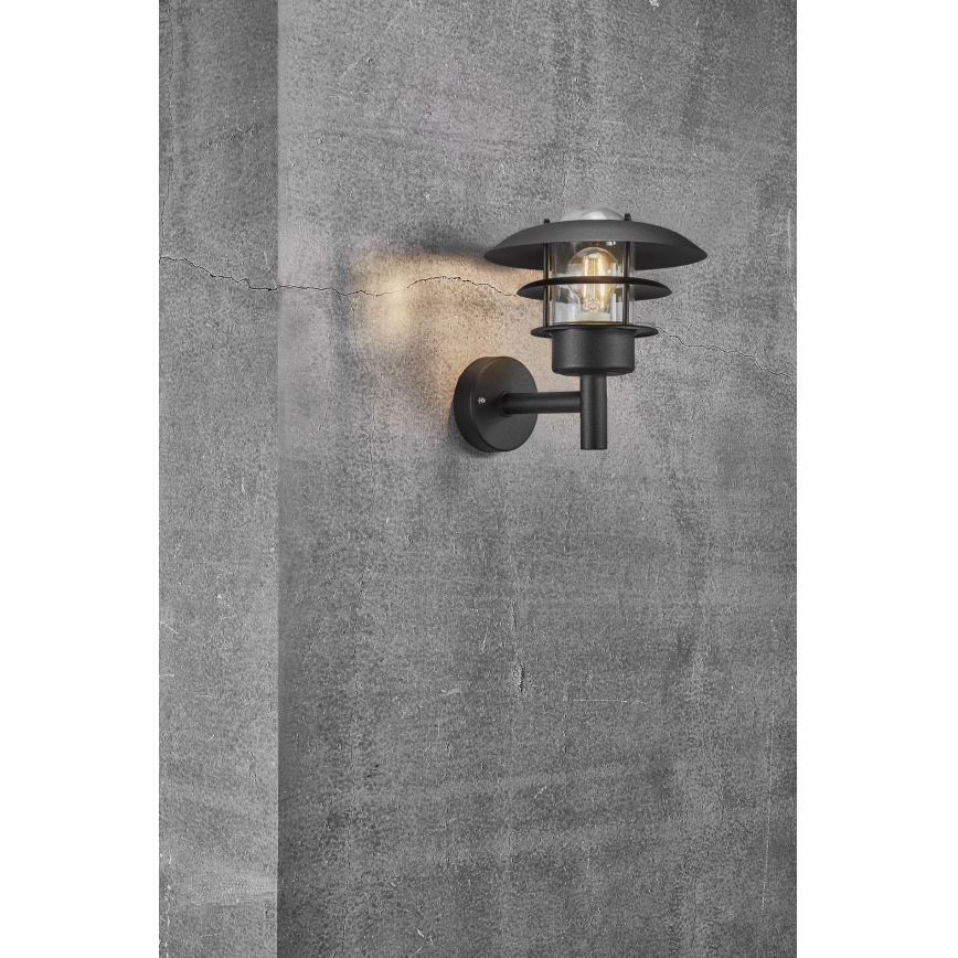 Nordlux - Vägglampa för utomhusbruk NOIR 1xE27/60W/230V IP44