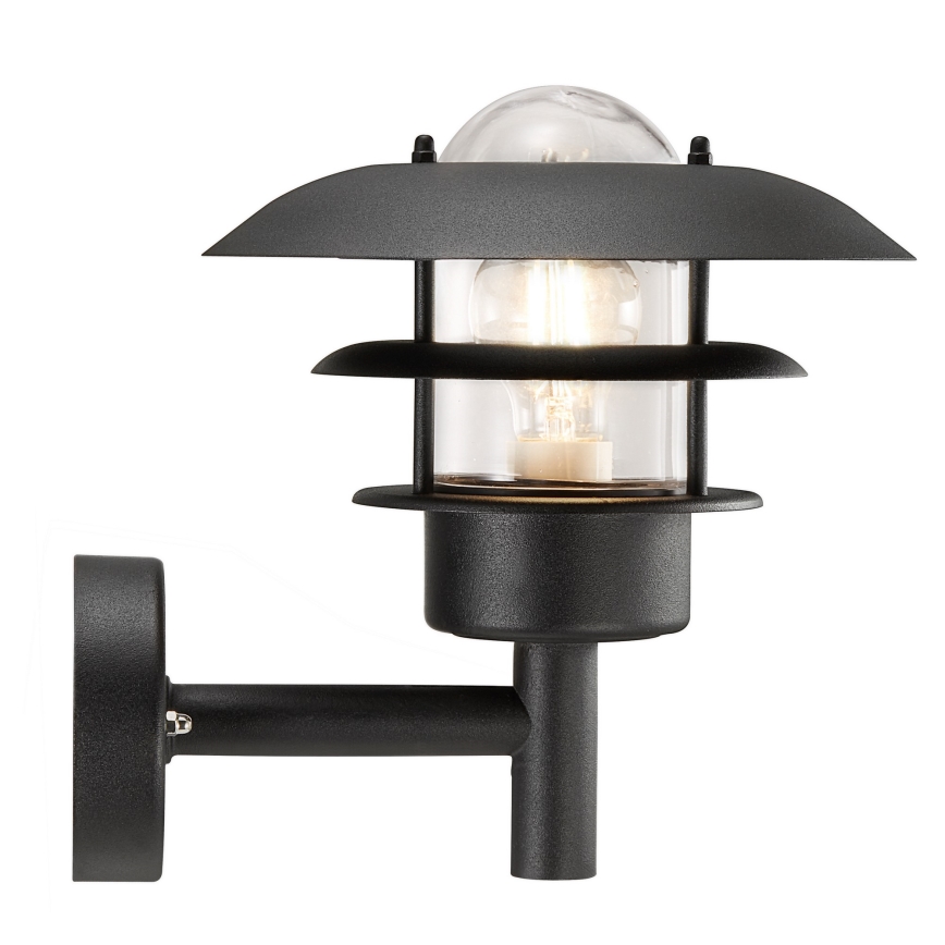 Nordlux - Vägglampa för utomhusbruk NOIR 1xE27/60W/230V IP44