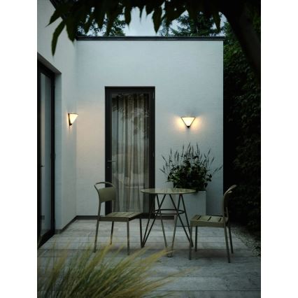 Nordlux - Vägglampa för utomhusbruk NOORSTAD 1xE27/25W/230V IP44 svart