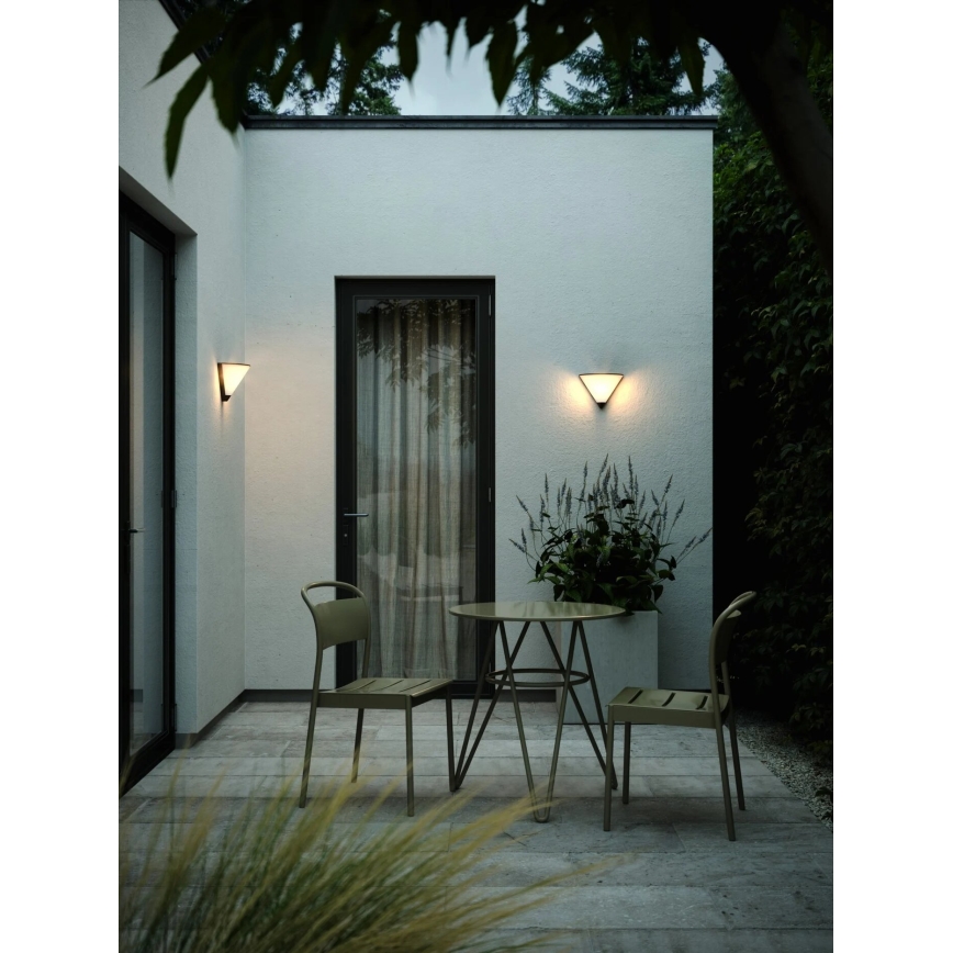 Nordlux - Vägglampa för utomhusbruk NOORSTAD 1xE27/25W/230V IP44 svart