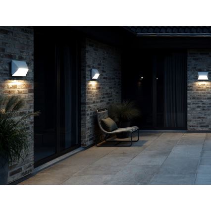 Nordlux - Vägglampa för utomhusbruk PONTIO 2xGU10/25W/230V IP54 vit