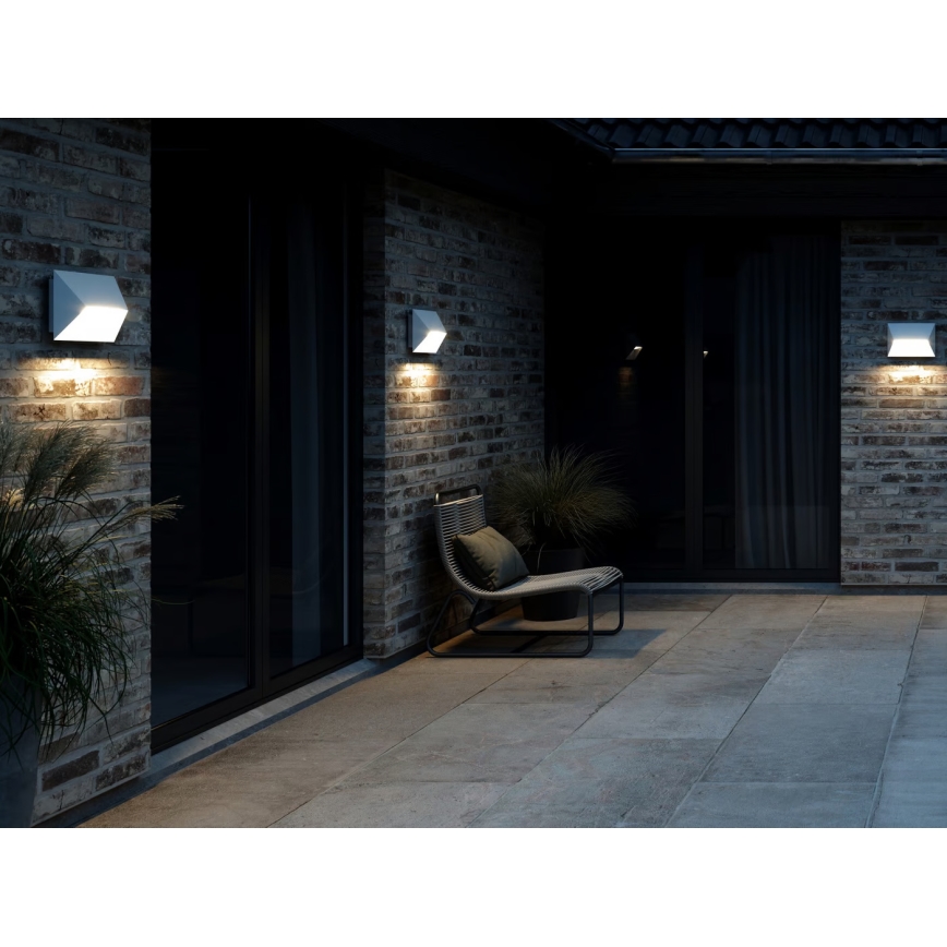 Nordlux - Vägglampa för utomhusbruk PONTIO 2xGU10/25W/230V IP54 vit