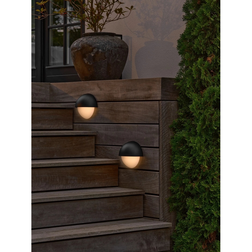 Nordlux - Vägglampa för utomhusbruk SCORPIUS 1xE14/15W/230V IP44 svart