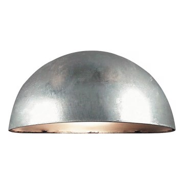 Nordlux - Vägglampa för utomhusbruk SCORPIUS 1xE14/40W/230V IP33 silver