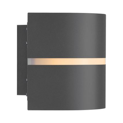 Nordlux - Vägglampa för utomhusbruk SIBELIS 1xE27/10W/230V IP44 antracit
