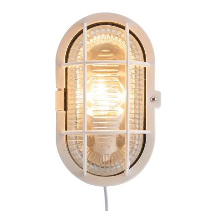 Nordlux - Vägglampa för utomhusbruk SKOTLAMPE 1xE27/60W/230V IP44 vit