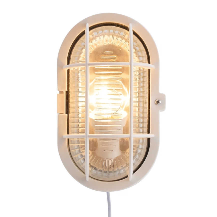 Nordlux - Vägglampa för utomhusbruk SKOTLAMPE 1xE27/60W/230V IP44 vit