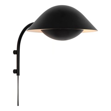 Nordlux - Vägglampa FREYA 1xE14/40W/230V svart
