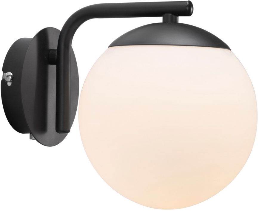 Nordlux - Vägglampa GRANT 1xE14/40W/230V svart