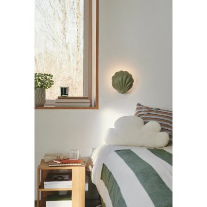 Nordlux - Vägglampa KONCHI 1xE14/25W/230V grön