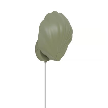 Nordlux - Vägglampa KONCHI 1xE14/25W/230V grön