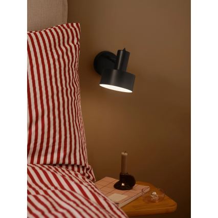 Nordlux - Vägglampa MATIS 1xE27/15W/230V svart