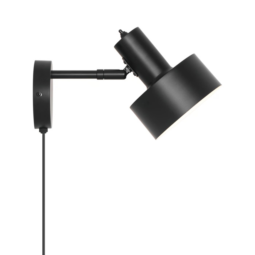 Nordlux - Vägglampa MATIS 1xE27/15W/230V svart