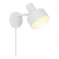 Nordlux - Vägglampa MATIS 1xE27/15W/230V vit