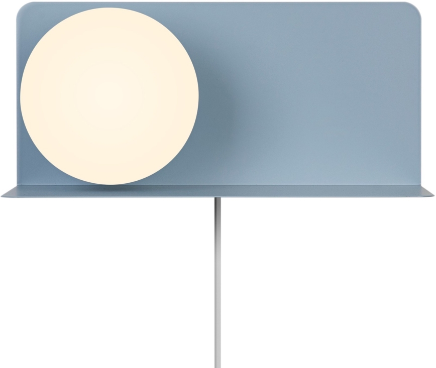 Nordlux - Vägglampa med hylla LILIBETH 1xE14/25W/230V blå