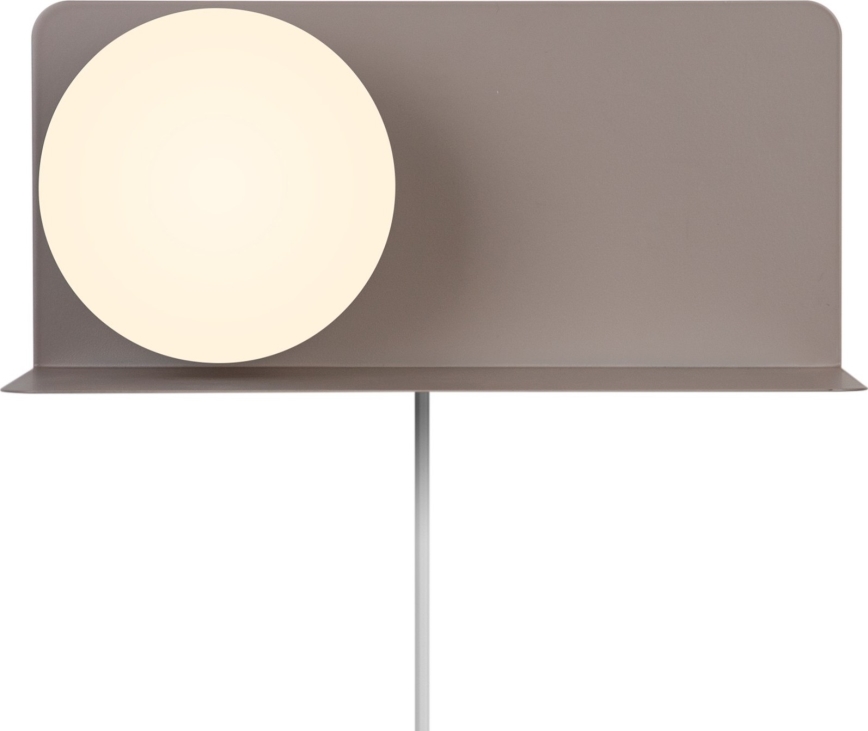 Nordlux - Vägglampa med hylla LILIBETH 1xE14/25W/230V brun