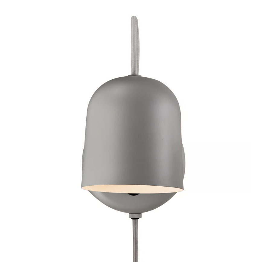Nordlux - Vägglampa med USB ANGLE 1xGU10/25W/230V grå