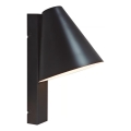 Nordlux - Vägglampa med USB WILMER 1xE14/40W/230V svart