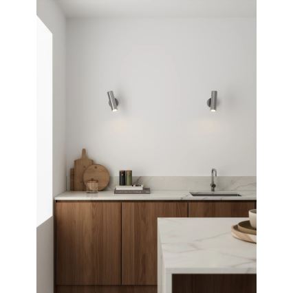 Nordlux - Väggspotlight MIB 1xGU10/20W/230V blank krom