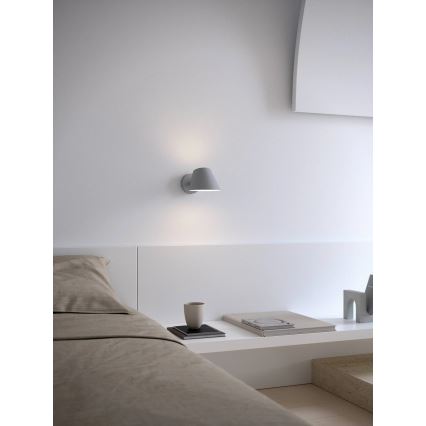Nordlux - Vägglampa STAY 1xE27/60W/230V grå