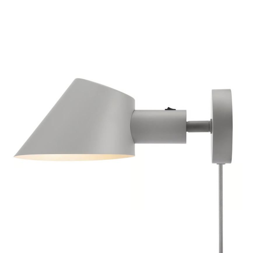 Nordlux - Vägglampa STAY 1xE27/60W/230V grå