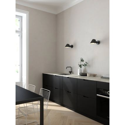 Nordlux - Vägglampa STAY 1xE27/60W/230V svart