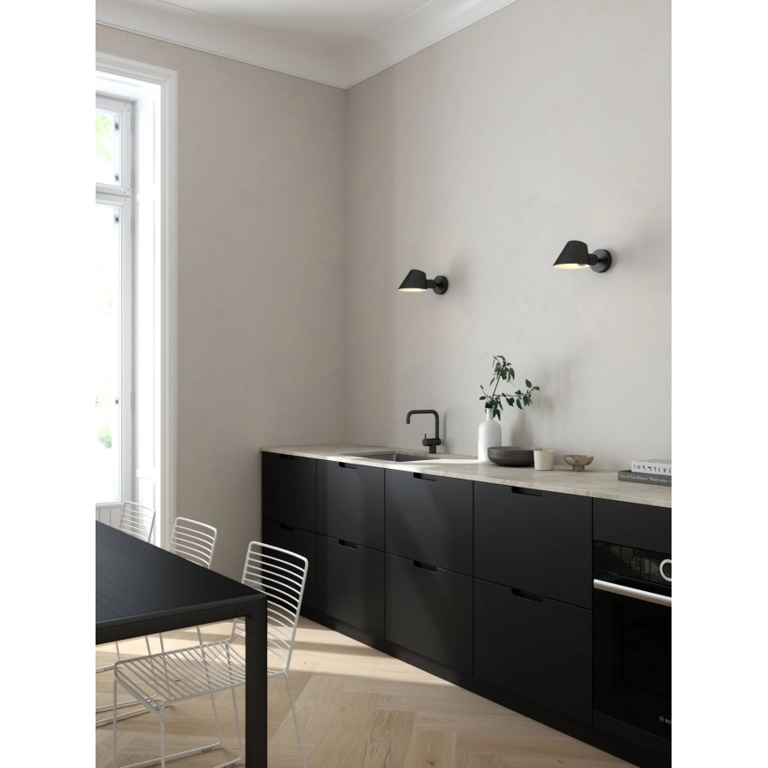 Nordlux - Vägglampa STAY 1xE27/60W/230V svart