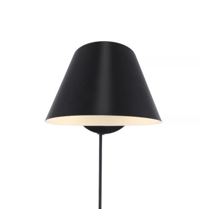 Nordlux - Vägglampa STAY 1xE27/60W/230V svart