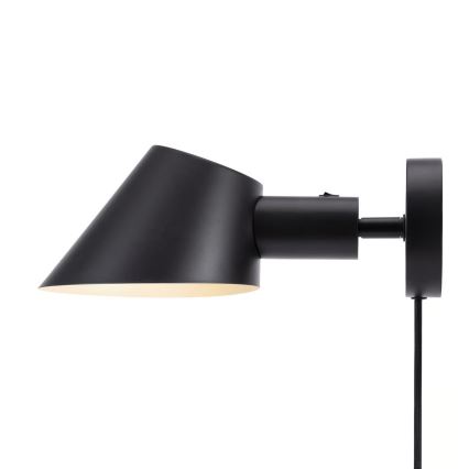 Nordlux - Vägglampa STAY 1xE27/60W/230V svart