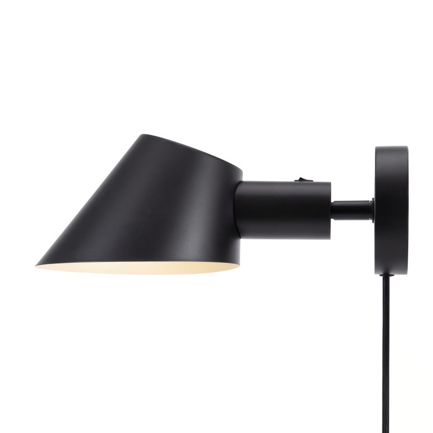 Nordlux - Vägglampa STAY 1xE27/60W/230V svart