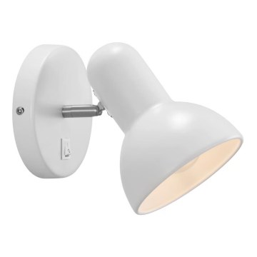 Nordlux - Vägglampa TEXAS 1xE27/60W/230V vit