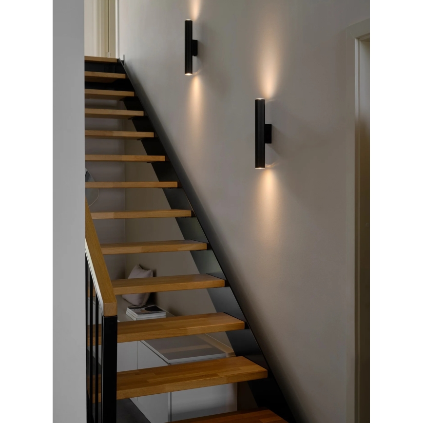 Nordlux - Vägglampa VICO 2xGU10/5W/230V svart