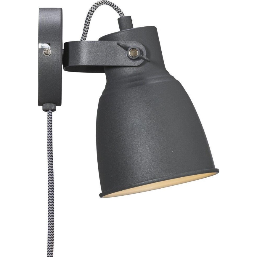 Nordlux - Väggspotlight ADRIAN 1xE27/25W/230V antracit