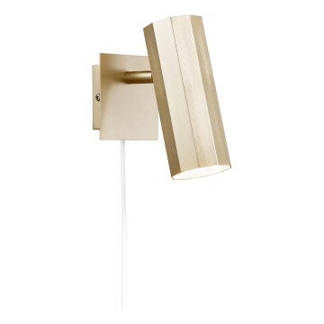 Nordlux - Väggspotlight ALANIS 1xGU10/15W/230V guld