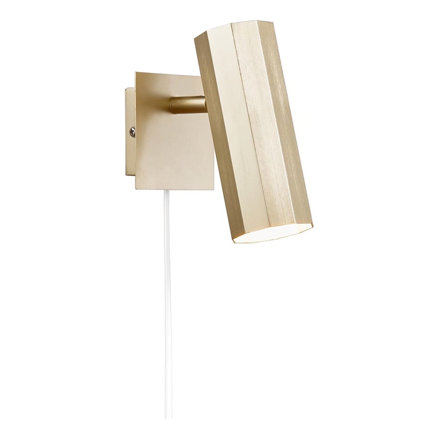 Nordlux - Väggspotlight ALANIS 1xGU10/15W/230V guld