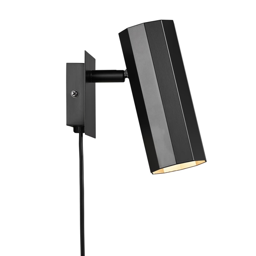 Nordlux - Väggspotlight ALANIS 1xGU10/15W/230V svart