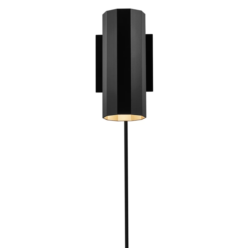 Nordlux - Väggspotlight ALANIS 1xGU10/15W/230V svart