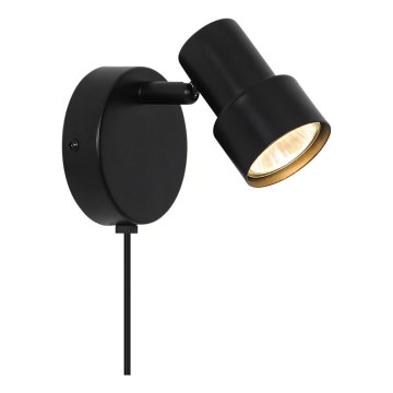 Nordlux - Väggspotlight BOSTON 1xGU10/5W/230V svart