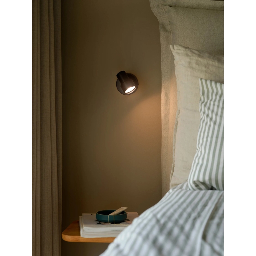 Nordlux - Väggspotlight BOSTON 1xGU10/5W/230V svart