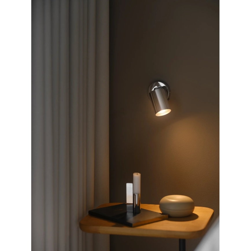 Nordlux - Väggspotlight EXPLORE 1xGU10/7W/230V skinande krom