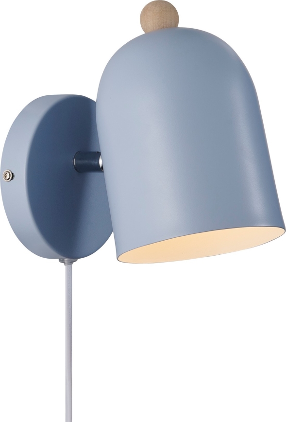 Nordlux - Väggspotlight GASTON 1xE27/15W/230V blå