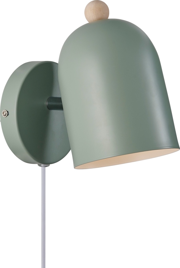 Nordlux - Väggspotlight GASTON 1xE27/15W/230V grön