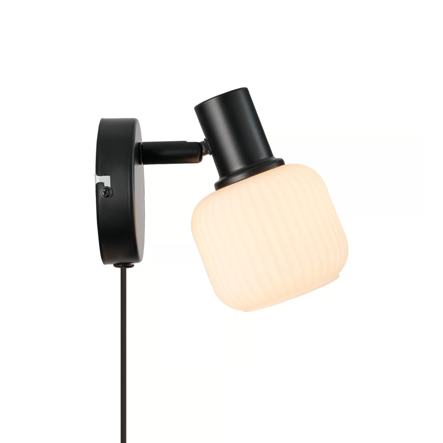 Nordlux - Väggspotlight MILFORD 1xE14/10W/230V svart