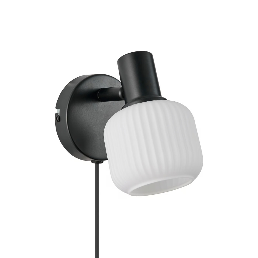 Nordlux - Väggspotlight MILFORD 1xE14/10W/230V svart