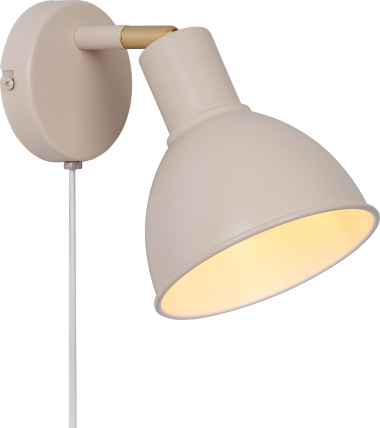 Nordlux - Väggspotlight POP 1xE27/18W/230V beige
